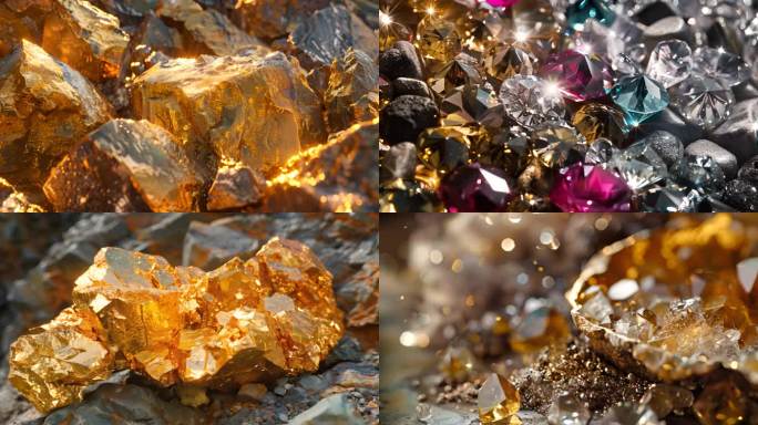 金矿水晶钻石稀有矿石