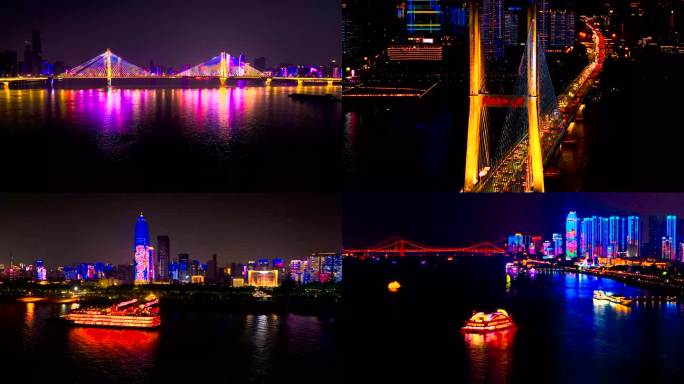 武汉沿江城市灯光秀
