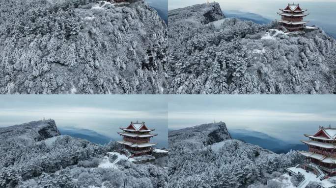 雪后峨眉山