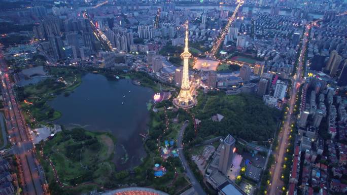 湖南省株洲神农城夜景