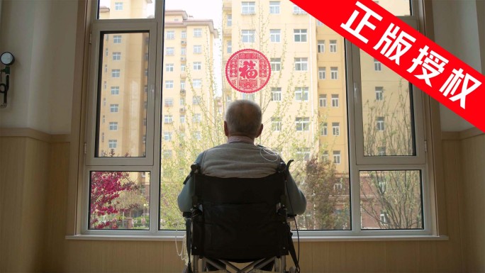 孤独老人 疾病病痛 坐轮椅