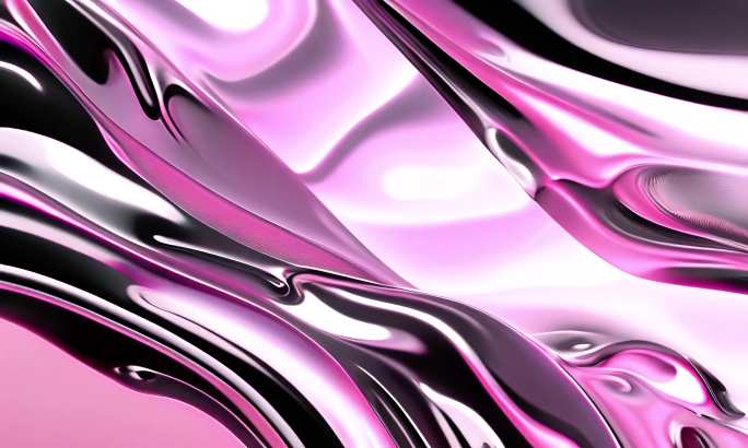 粉色质感波纹背景  液体背景 动态场景