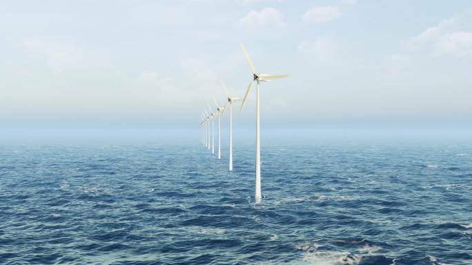 4K海上风电 风力发电 新能源
