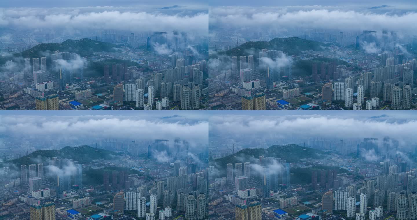 【高清8K】大连跨海大桥城市平流雾航拍