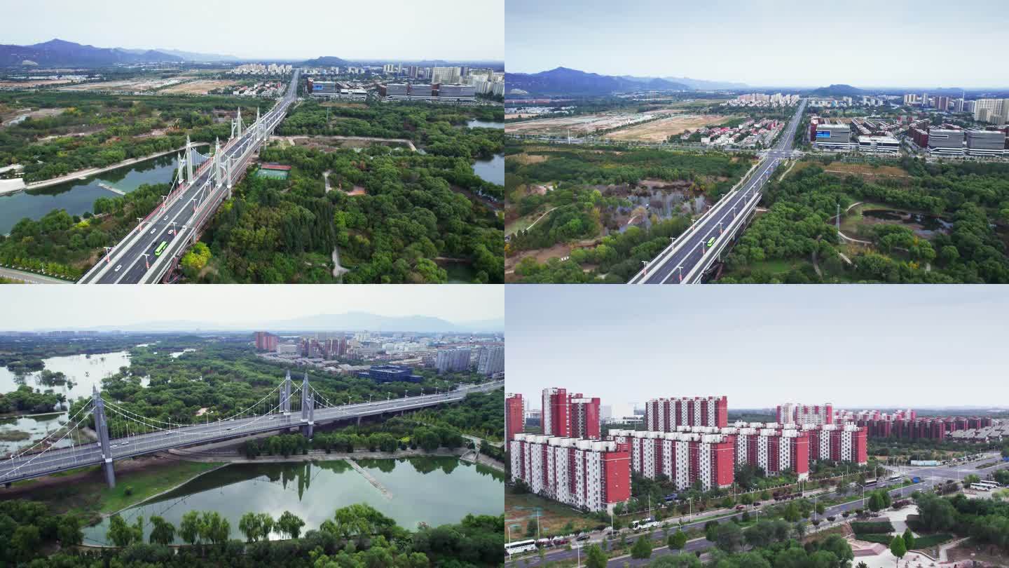 航拍北京昌平南环大桥