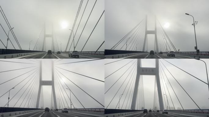 乌云蔽日的大桥