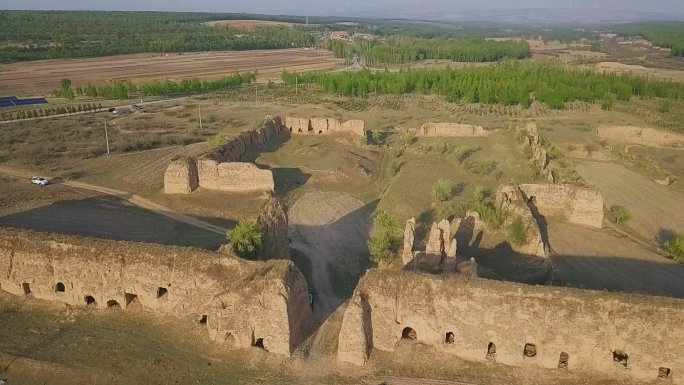 北方古代城堡遗址，屯军城堡，古代军事要塞