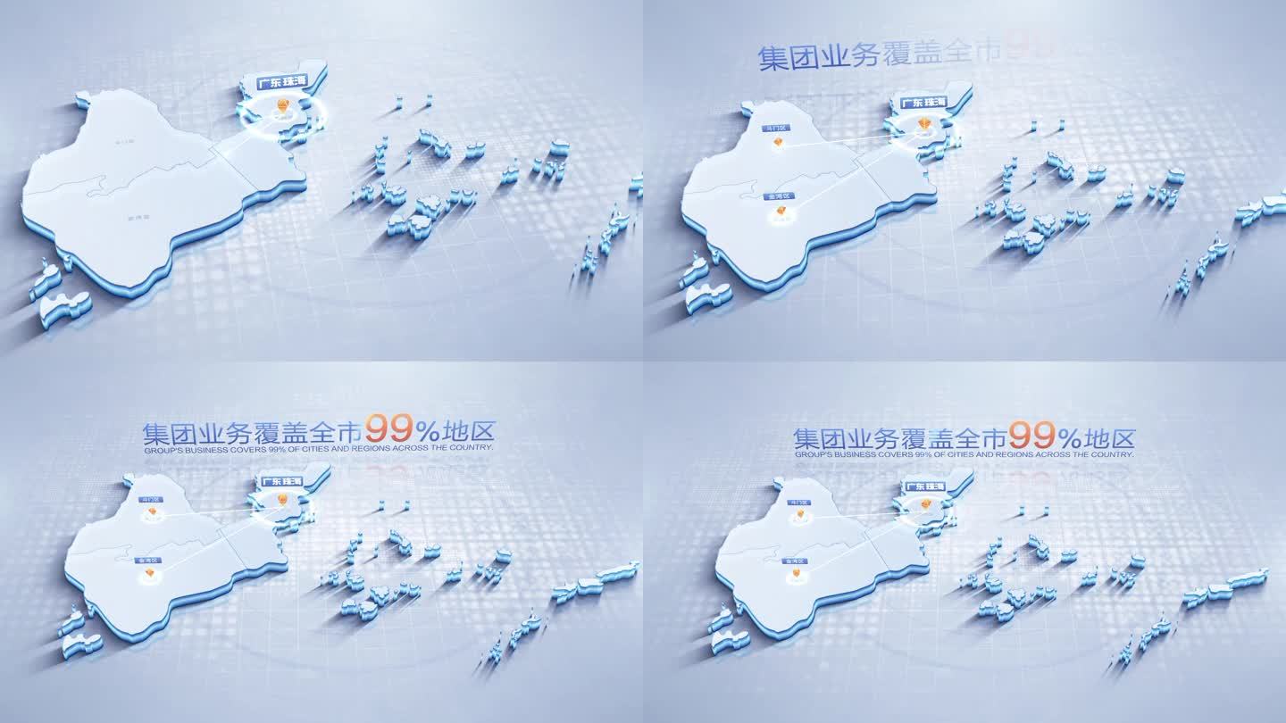 广东珠海地图辐射