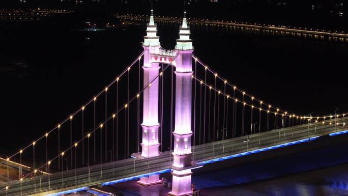城市夜景大桥4K素材