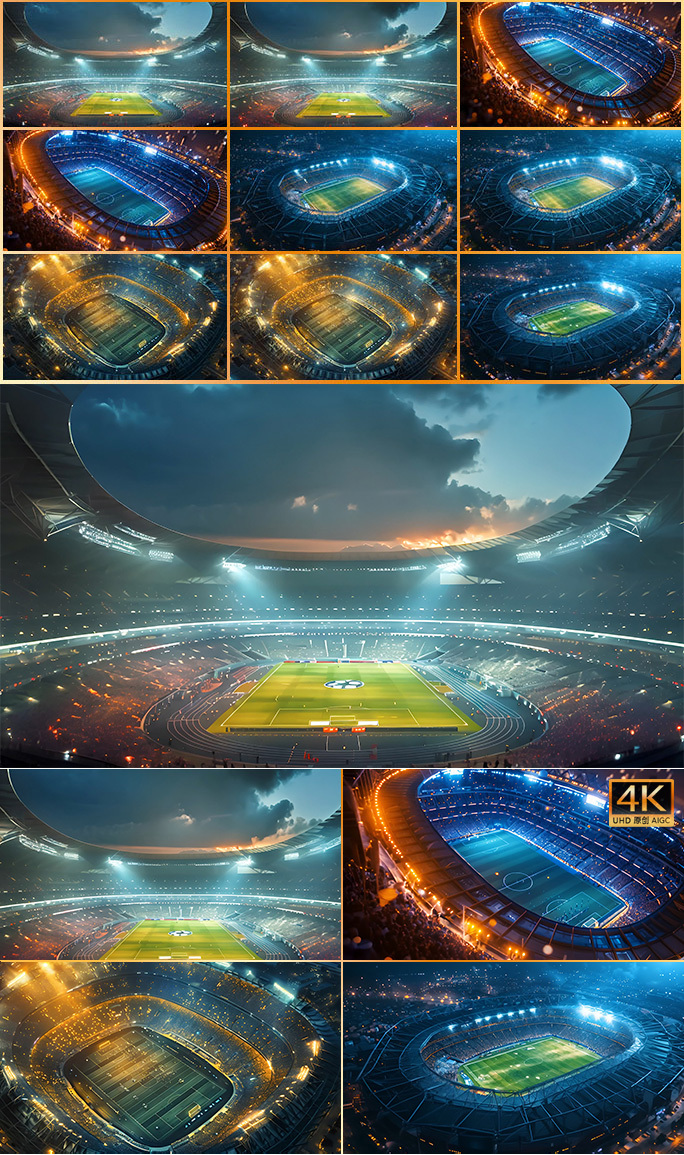 大型超级体育场馆 欧冠世界杯足球比赛场地