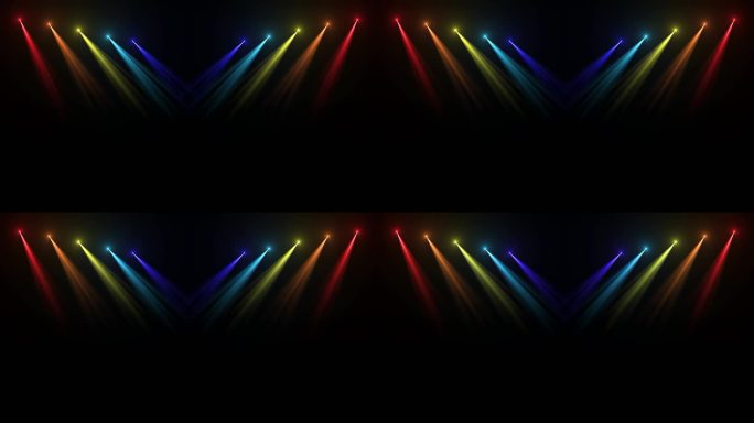 4K七彩10灯变色异步动感舞台灯光循环