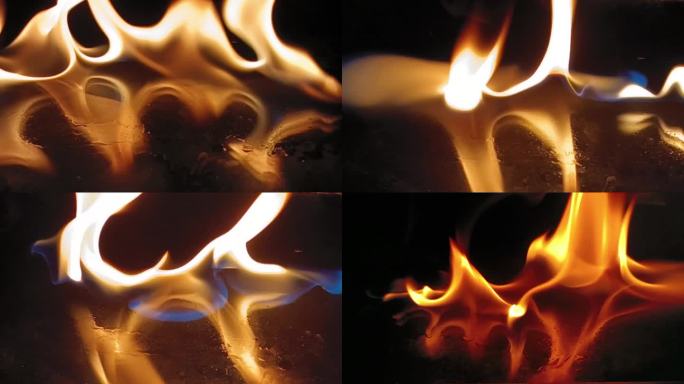 火火苗点燃着火燃烧火焰起火生火火动态素材