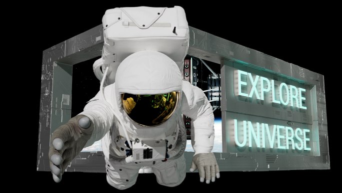 太空人宇航员裸眼3d（可定制）