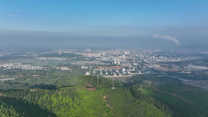 开远市日出全景