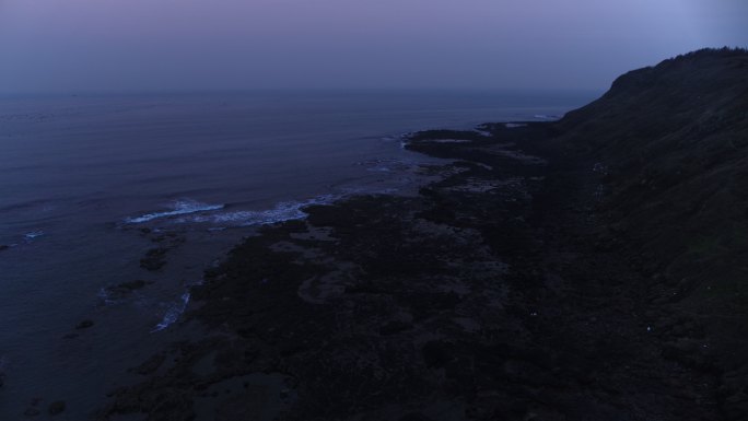 海岸线 浪花 海岛 凌晨