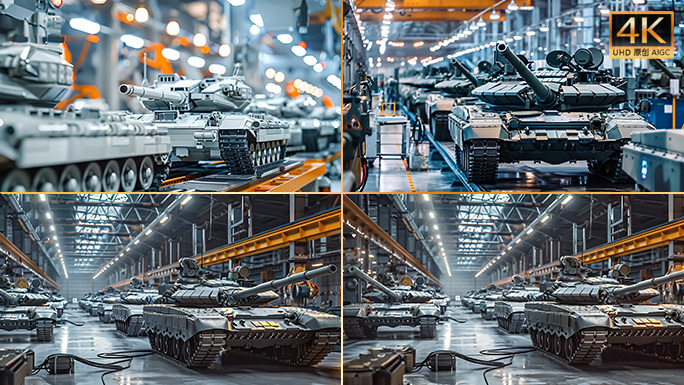 军工厂先进坦克生产线 武器装备国家重器