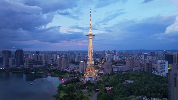 湖南省株洲神农城夜景