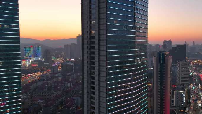 烟台世茂夜景航拍