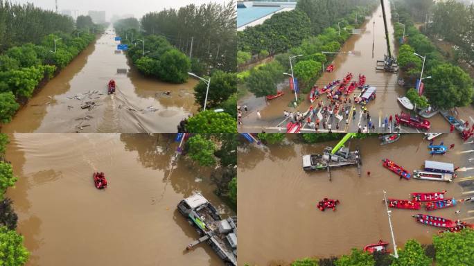 涿州洪水 涿州抗洪 民间救援