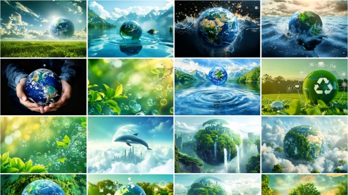 绿色地球  绿色低碳   绿色星球 低碳