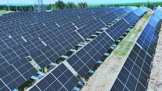 光伏太阳能发电4K素材合集 新能源环保