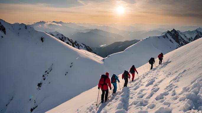 03团队徒步励志攀登雪山