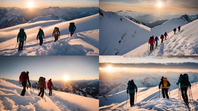 03团队徒步励志攀登雪山