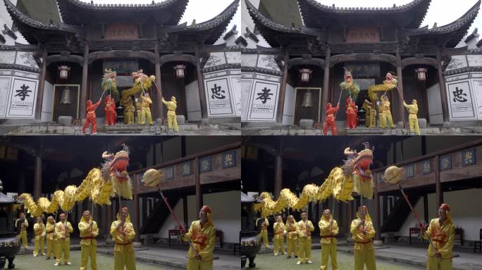 4k 何氏宗祠 舞龙