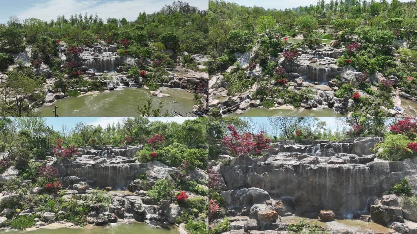 世博文化公园 双子山 瀑布