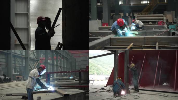 工业之光：电焊工人的精湛技艺