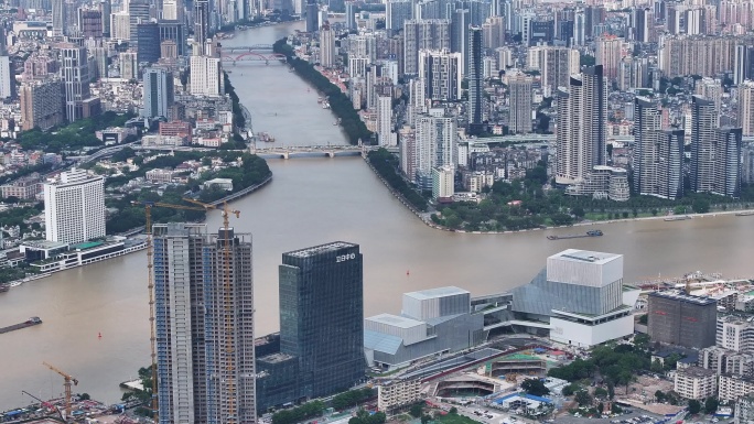 广州白鹅潭三江汇聚