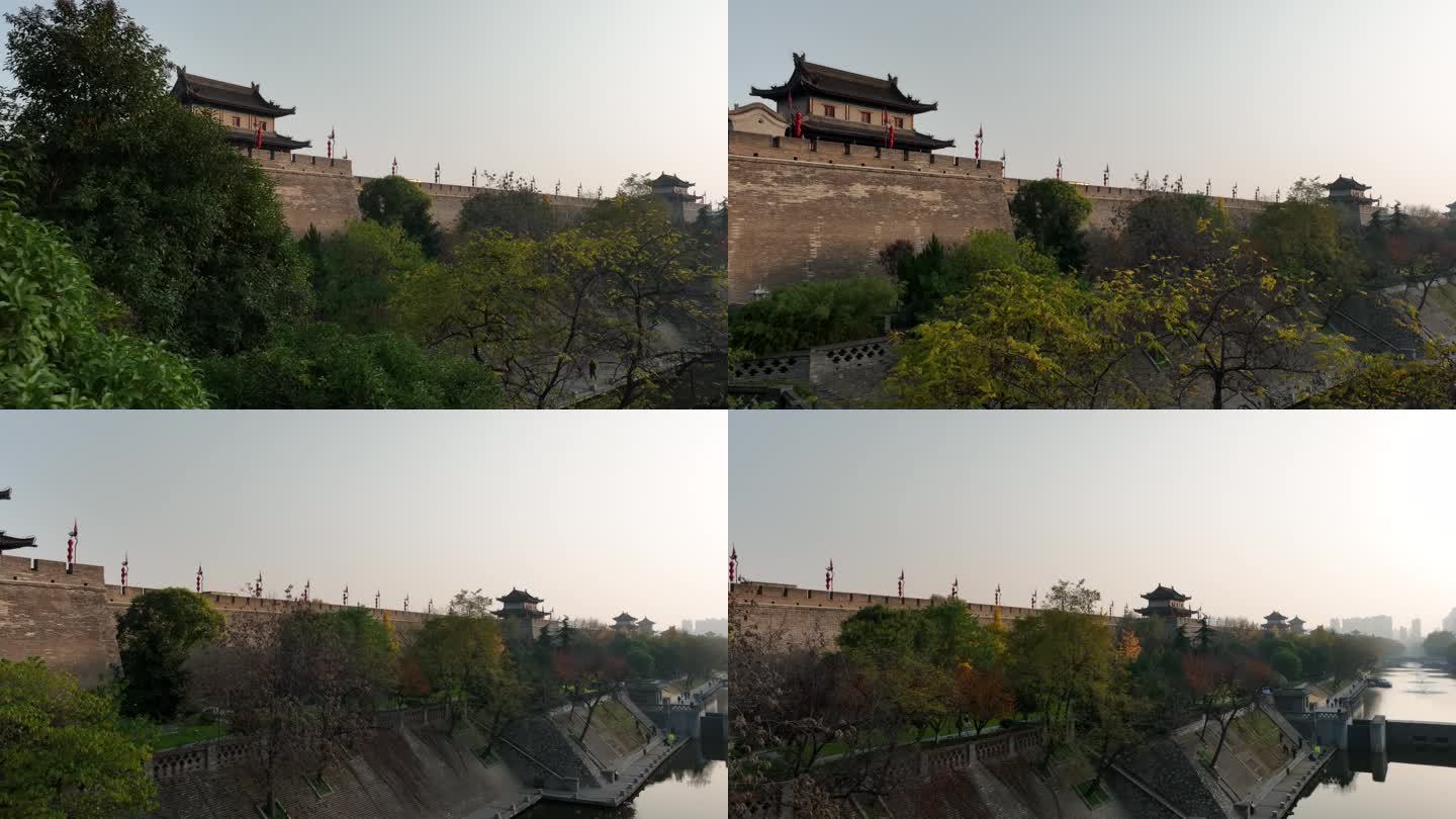 西安夕阳下的城墙