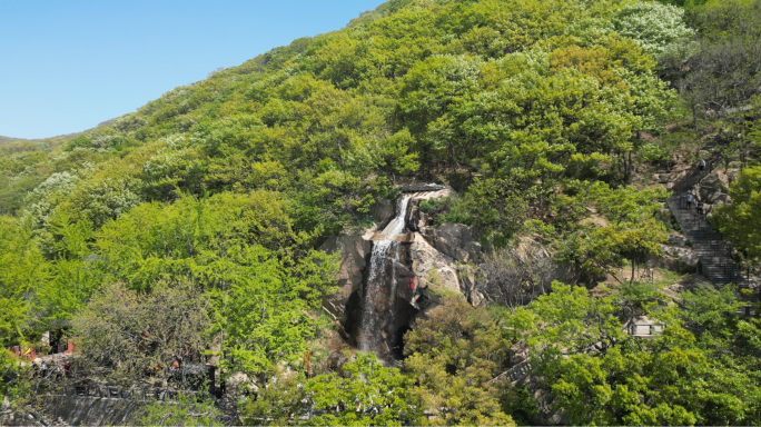 4K航拍连云港花果山水帘洞