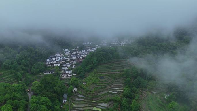 乡村振兴皖南山区民宿酒店居民房