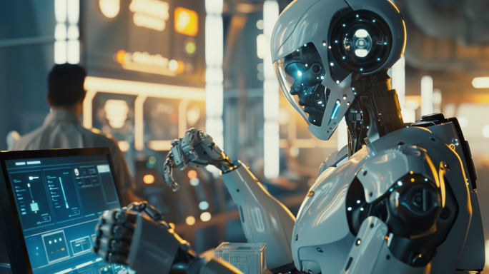 工作机器人 AI 未来机器人 机器人工作