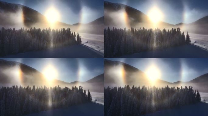 日晕光环 极致光学现象