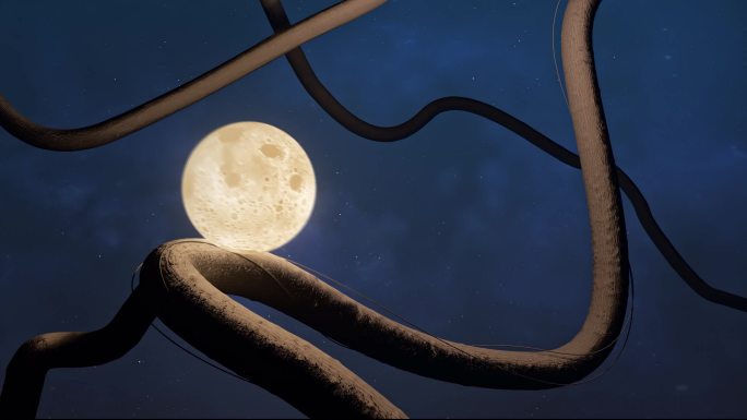 月亮星球高级抽象概念艺术光影