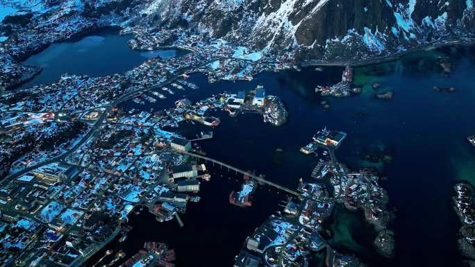 4K航拍挪威斯沃尔韦尔最美景色