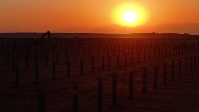 沙漠光伏发电建设工程  治沙项目 新能源