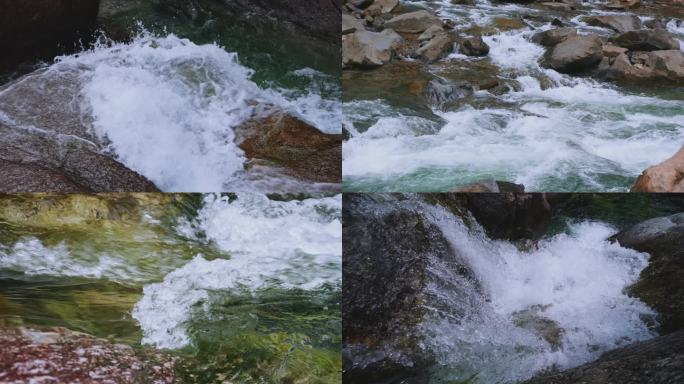 山涧溪流清澈溪水流水水源水域