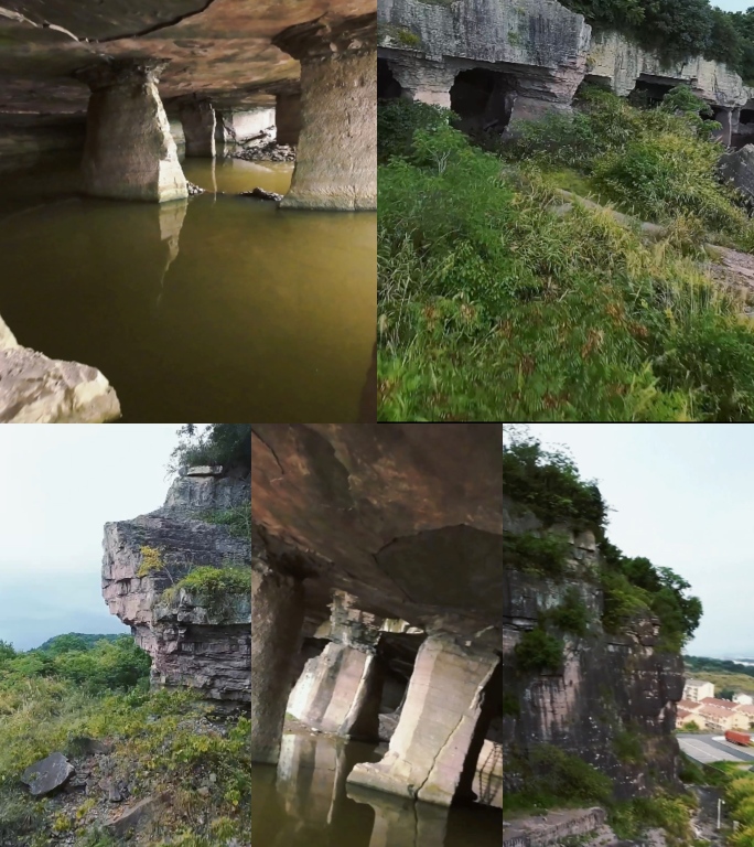 宁波 海曙区 天塌宕 古采石场 攀岩公园