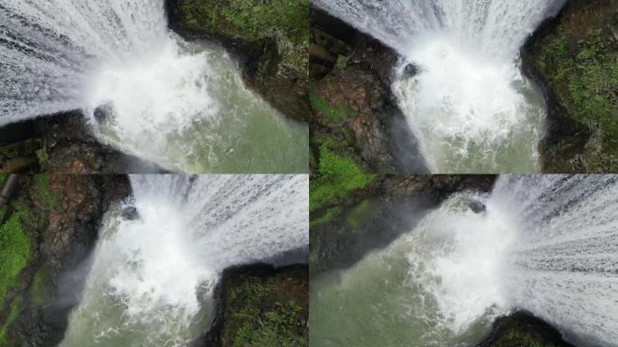 峡谷水库瀑布