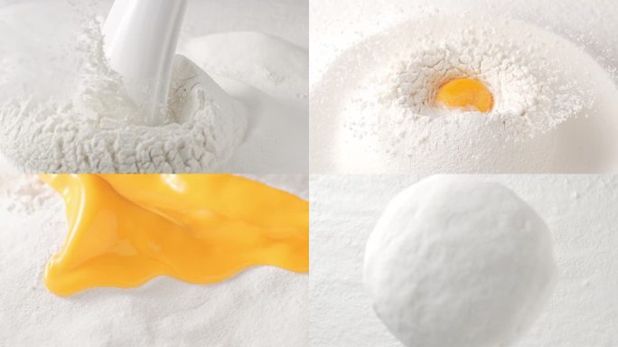 面粉和面揉面劲道 鸡蛋面粉牛奶小麦粉