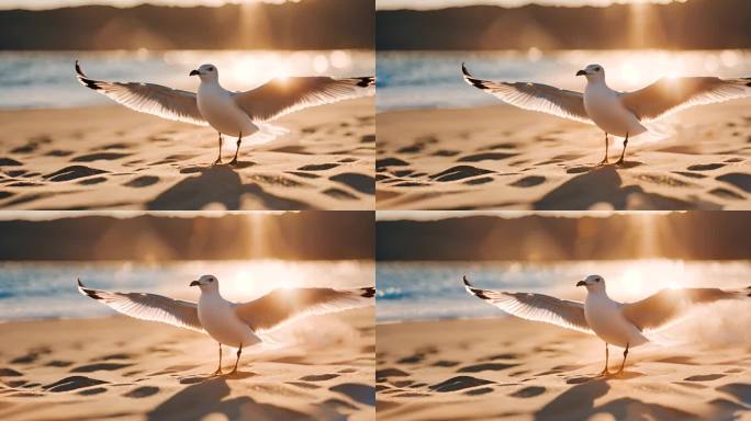 阳光 飞翔 海鸥