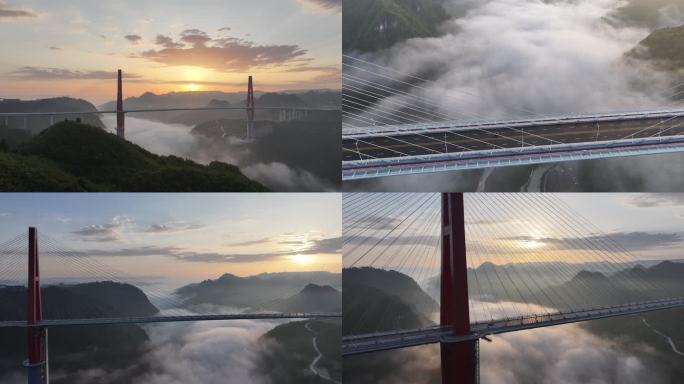 贵州龙里河大桥航拍风光（4K)1