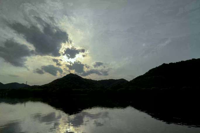 天空日落延时