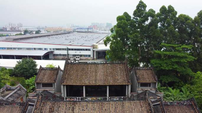 【4K航拍】顺德广教社区 杨氏大宗祠