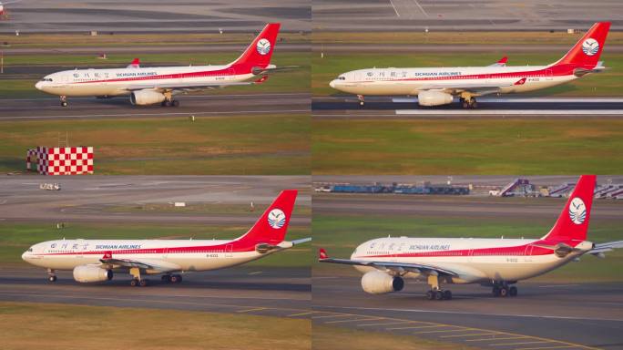 四川航空A330客机起飞全过程镜头