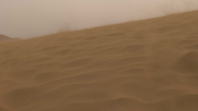 深入沙漠内部风沙实拍