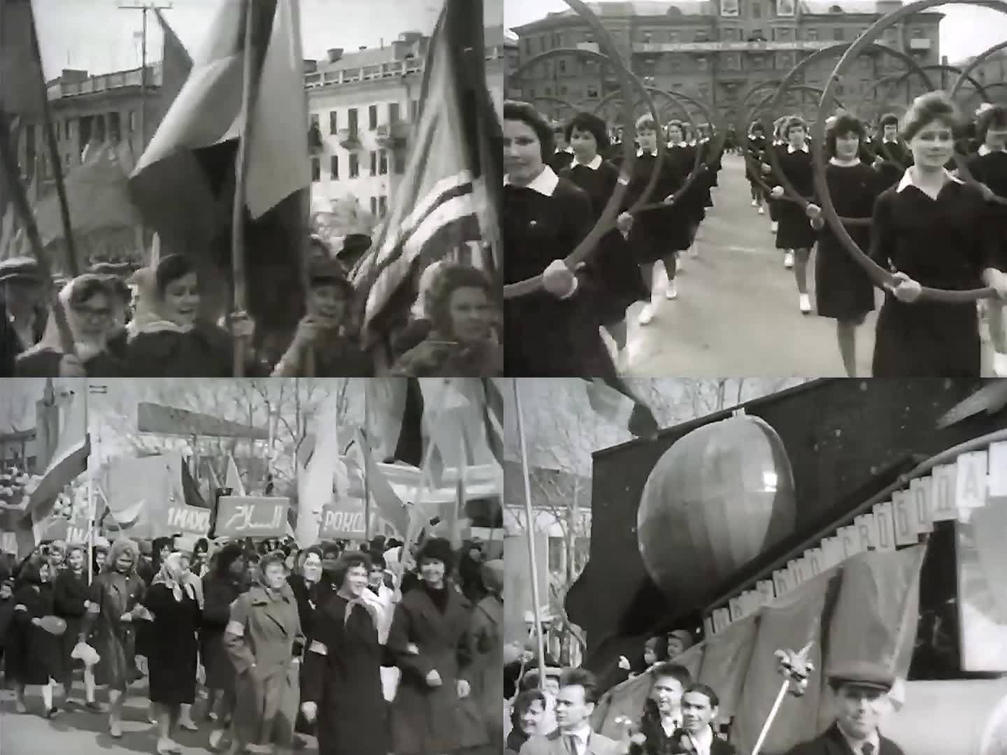 60年代苏联红场游行庆祝活动